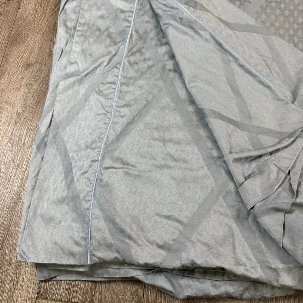SFERRA King Duvet Cover Blue Gray Egyptian Cotton Italy RN 17415 Great Conditio